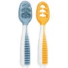 Lot De 2 Pré-cuillères Bleu Et Orange NUMNUM -Bébés Produits Magasin 07 Hero