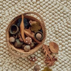 Feuilles En Bois - Set De 6 PAPOOSE TOYS -Bébés Produits Magasin 2 FEUILLES EN BOIS PAPOOSE