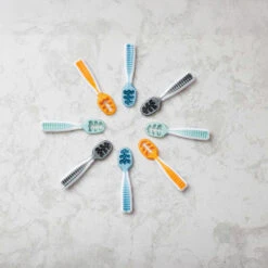 Lot De 2 Pré-cuillères Bleu Et Orange NUMNUM 12 Lot De 2 Pré-cuillères Bleu Et Orange NUMNUM -Bébés Produits Magasin 20180128 NumNum 9533 1