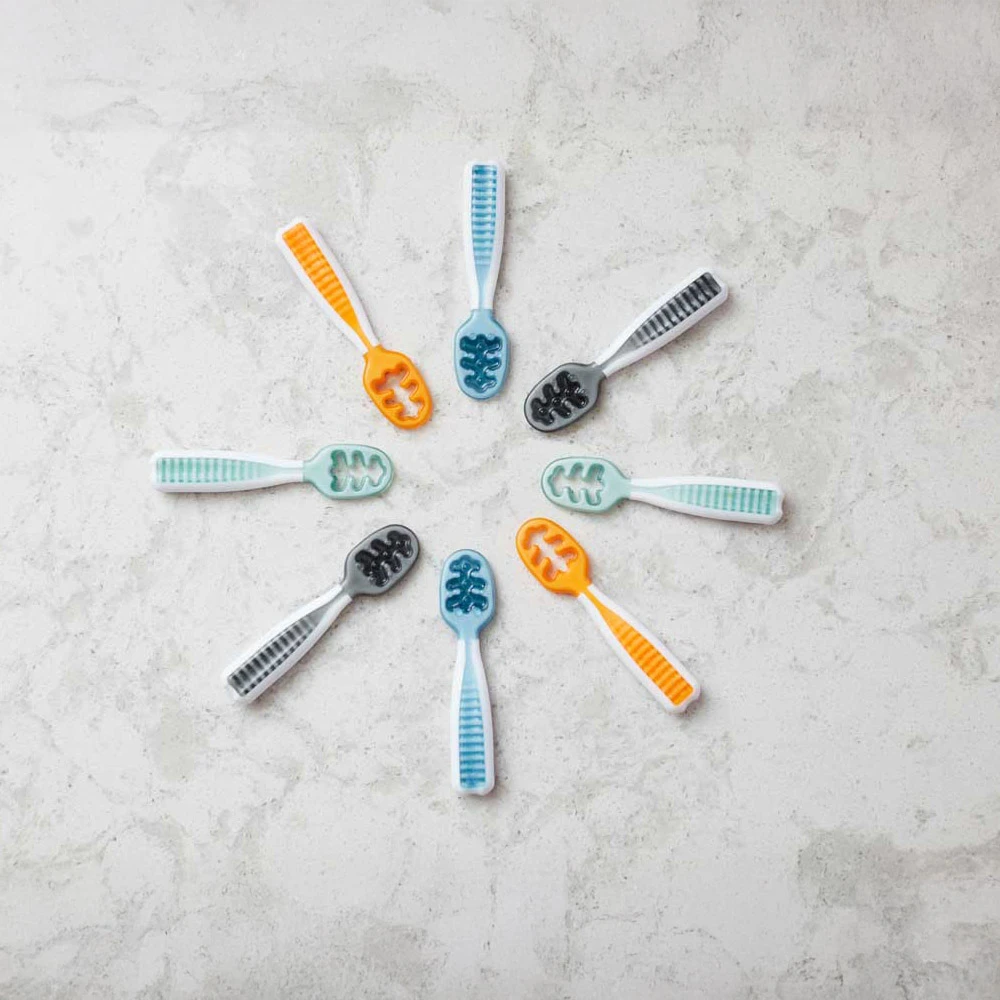 Lot De 2 Pré-cuillères Bleu Et Orange NUMNUM 6 Lot De 2 Pré-cuillères Bleu Et Orange NUMNUM – Image 4