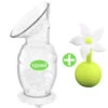 Recueil-Lait 100% Silicone 150ml Avec Bouchon Fleur HAAKAA