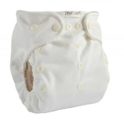 Couche Lavable TE2 - SNAP2FIT - Taille Unique (4-15kg) - Blanc POPOLINI