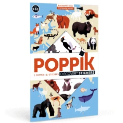 Poster Géant 67 Stickers Animaux Du Monde POPPIK -Bébés Produits Magasin 80wzrt5q