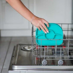 Assiette à Compartiments Ventousée Et Cuillère En Silicone Bleu Et Gris BBLUV 11 Assiette à Compartiments Ventousée Et Cuillère En Silicone Bleu Et Gris BBLUV -Bébés Produits Magasin 842084000008 3