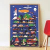 Poster Géant 44 Stickers Vroum ! POPPIK -Bébés Produits Magasin 8o77rq2u