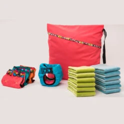 PACK DE DEPART Couches Lavables TE2 - Taille 1 (2.5-5kg) - Rose APIAFRIQUE