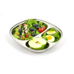 Plateau Repas Inox 3 Parties Enfant JOLI MONDE -Bébés Produits Magasin BBINOX JM01 14S4