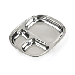 Plateau Repas Inox 3 Parties Enfant JOLI MONDE -Bébés Produits Magasin BBINOX JM01 14s1