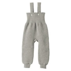 Salopette En Pure Laine Mérinos Gris DISANA