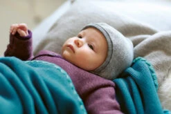 Beguin Ajustable En Pure Laine Mérinos Gris DISANA -Bébés Produits Magasin DISANA 36119110S3