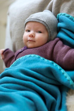 Beguin Ajustable En Pure Laine Mérinos Gris DISANA -Bébés Produits Magasin DISANA 36119110S4