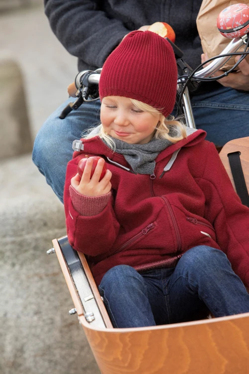 Bonnet En Pure Laine Mérinos Bordeaux DISANA 4 Bonnet En Pure Laine Mérinos Bordeaux DISANA – Image 2