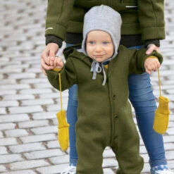 Bonnet En Laine Bouillie Gris DISANA 11 Bonnet En Laine Bouillie Gris DISANA -Bébés Produits Magasin DISANA 3621121S2