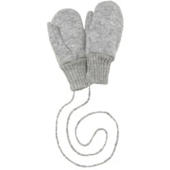 Moufles En Laine Bouillie Gris DISANA