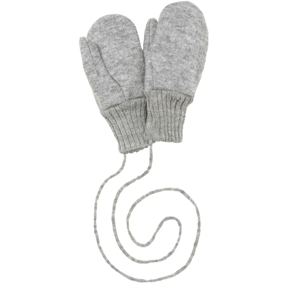 Moufles En Laine Bouillie Gris DISANA 3 Moufles En Laine Bouillie Gris DISANA