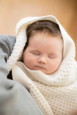 Couverture Nid D'abeilles En Laine Mérinos - Naturel DISANA -Bébés Produits Magasin DISANA 5114111NATURALS2