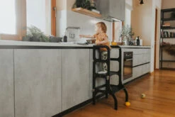 Tour D'observation Montessori Transformable Step'N'Sit - Black Silver ETTE TETE -Bébés Produits Magasin ETTETETETBLSS4