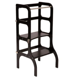 Tour D'observation Montessori Transformable Step'N'Sit - Black Silver ETTE TETE