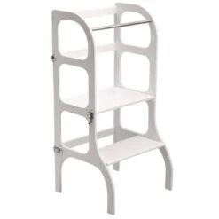 Tour D'observation Montessori Transformable Step'N'Sit - White Silver ETTE TETE