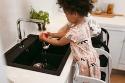 Tour D'observation Montessori Transformable Step'N'Sit - White Silver ETTE TETE -Bébés Produits Magasin ETTETETETWhSsite3 1