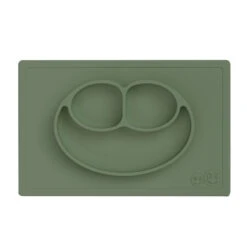 Assiette Antidérapante HAPPY Mat OLIVE EZPZ