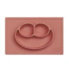 Assiette Antidérapante HAPPY Mat TERRE DE SIENNE EZPZ -Bébés Produits Magasin EZPZ EUHMS003V1