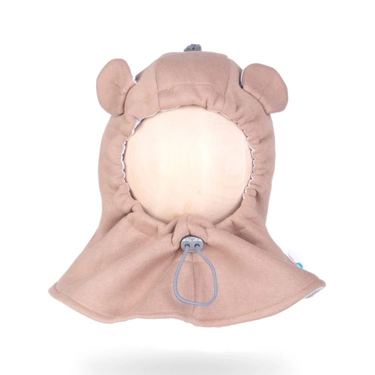 Cagoule Ajustable En Coton 0 à 4 Ans - Latte FUN2BEMUM 5 Cagoule Ajustable En Coton 0 à 4 Ans - Latte FUN2BEMUM – Image 3