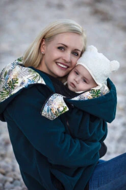 Veste De Grossesse Et De Portage En Polaire Luna - Petrol FUN2BEMUM -Bébés Produits Magasin F2BM NP01LUNAPETROLS1