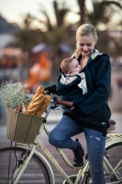 Veste De Grossesse Et De Portage En Polaire Luna - Petrol FUN2BEMUM -Bébés Produits Magasin F2BM NP01LUNAPETROLS3