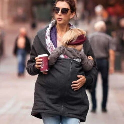 Manteau De Grossesse Et De Portage Kaya - Graphite FUN2BEMUM