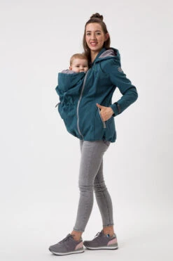 Veste Softshell De Grossesse Et De Portage Enigma - Petrol FUN2BEMUM -Bébés Produits Magasin F2BM NP42ENIGMAPETROLS2