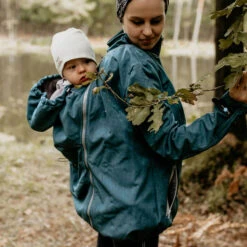 Veste Softshell De Grossesse Et De Portage Enigma - Petrol FUN2BEMUM