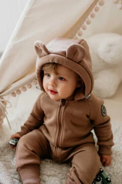 Combinaison En Coton - Latte FUN2BEMUM -Bébés Produits Magasin F2BM NP82LATTES3