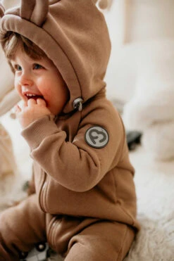 Combinaison En Coton - Latte FUN2BEMUM -Bébés Produits Magasin F2BM NP82LATTES4