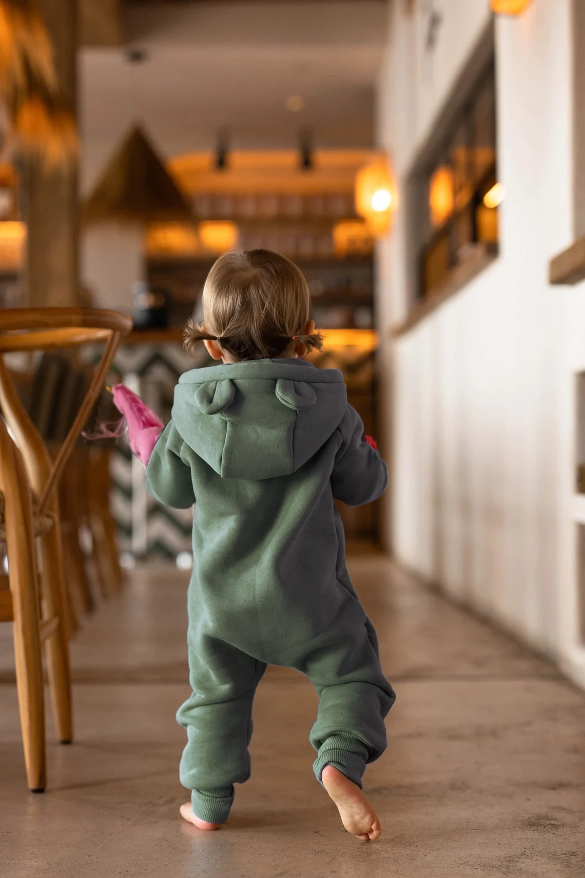 Combinaison En Coton - Olive FUN2BEMUM 5 Combinaison En Coton - Olive FUN2BEMUM – Image 3