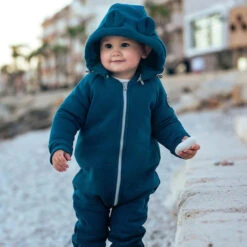 Combinaison En Coton - Petrol FUN2BEMUM -Bébés Produits Magasin F2BM NP82PETROLV1