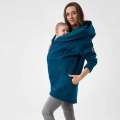 Manteau De Grossesse Et De Portage Kaya - Petrol FUN2BEMUM -Bébés Produits Magasin F2BMKAYAPETROLS2