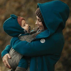 Manteau De Grossesse Et De Portage Kaya - Petrol FUN2BEMUM -Bébés Produits Magasin F2BMKAYAPETROLS3