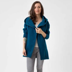 Manteau De Grossesse Et De Portage Kaya - Petrol FUN2BEMUM -Bébés Produits Magasin F2BMKAYAPETROLS5