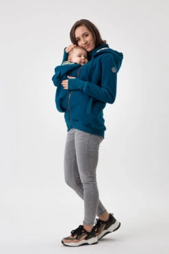 Sweat Zippé De Grossesse Et De Portage Pola - Petrol FUN2BEMUM 15 Sweat Zippé De Grossesse Et De Portage Pola - Petrol FUN2BEMUM -Bébés Produits Magasin F2BMPOLAPETROLS2