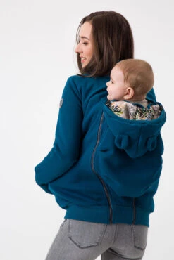 Sweat Zippé De Grossesse Et De Portage Pola - Petrol FUN2BEMUM 11 Sweat Zippé De Grossesse Et De Portage Pola - Petrol FUN2BEMUM -Bébés Produits Magasin F2BMPOLAPETROLS6