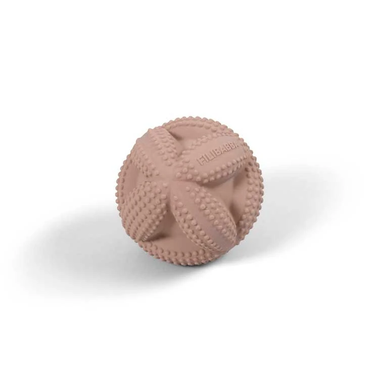 Balle Sensorielle Isa En Caoutchouc Naturel Blush FILIBABBA 5 Balle Sensorielle Isa En Caoutchouc Naturel Blush FILIBABBA – Image 3