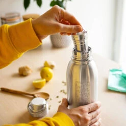 Gourde En Inox Isotherme 700 Ml Friendly Ginkgo GASPAJOE -Bébés Produits Magasin GASPAJOE FPK31S3 1