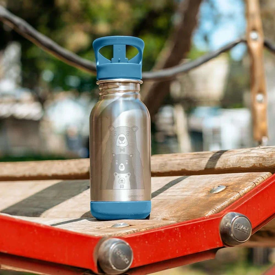 Gourde En Inox 400 Ml Loopy Ours GASPAJOE 4 Gourde En Inox 400 Ml Loopy Ours GASPAJOE – Image 2