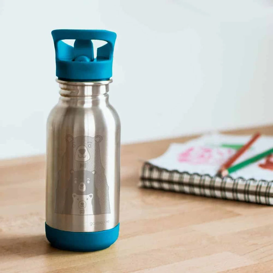 Gourde En Inox 400 Ml Loopy Ours GASPAJOE 5 Gourde En Inox 400 Ml Loopy Ours GASPAJOE – Image 3