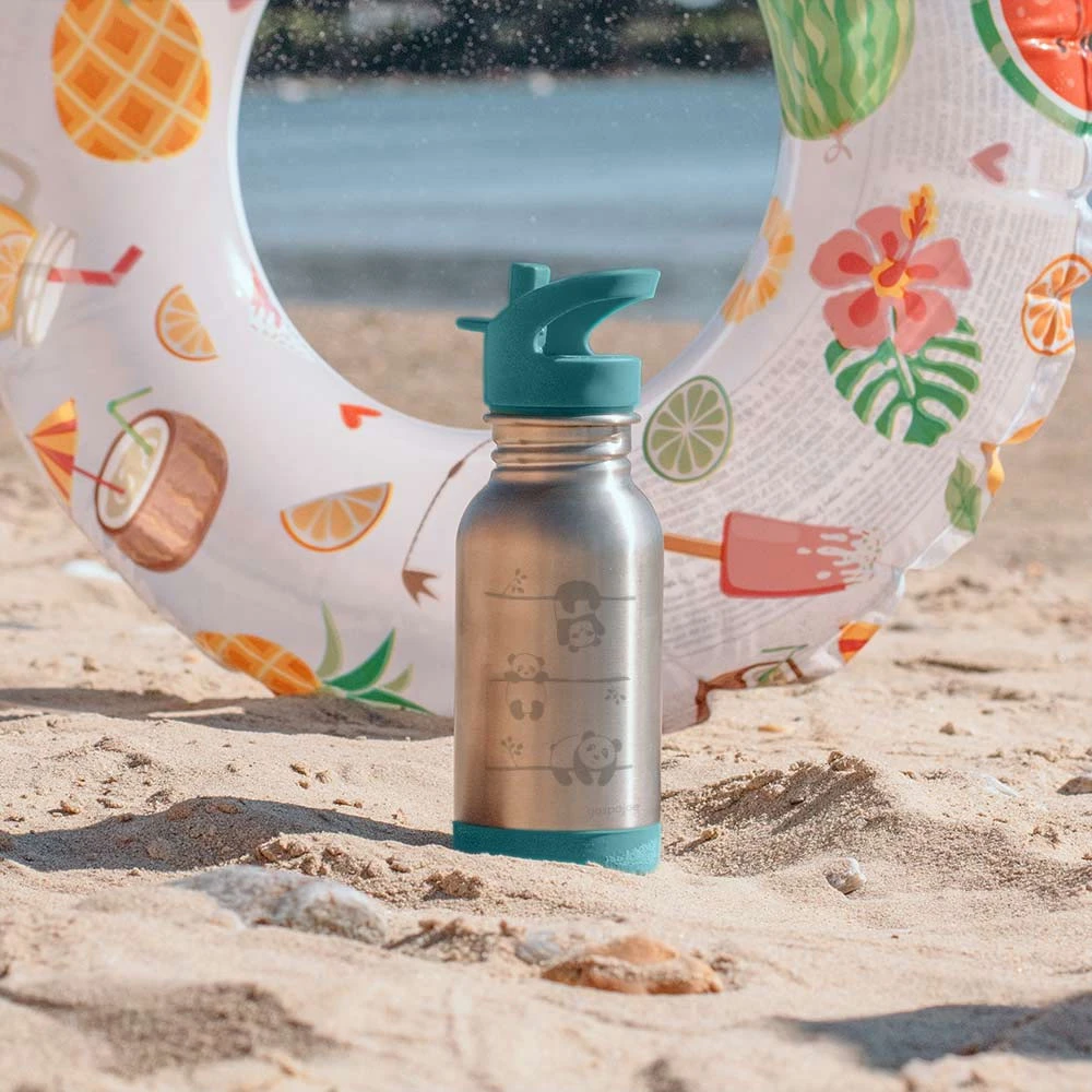 Gourde En Inox 400 Ml Loopy Pandas GASPAJOE 4 Gourde En Inox 400 Ml Loopy Pandas GASPAJOE – Image 2