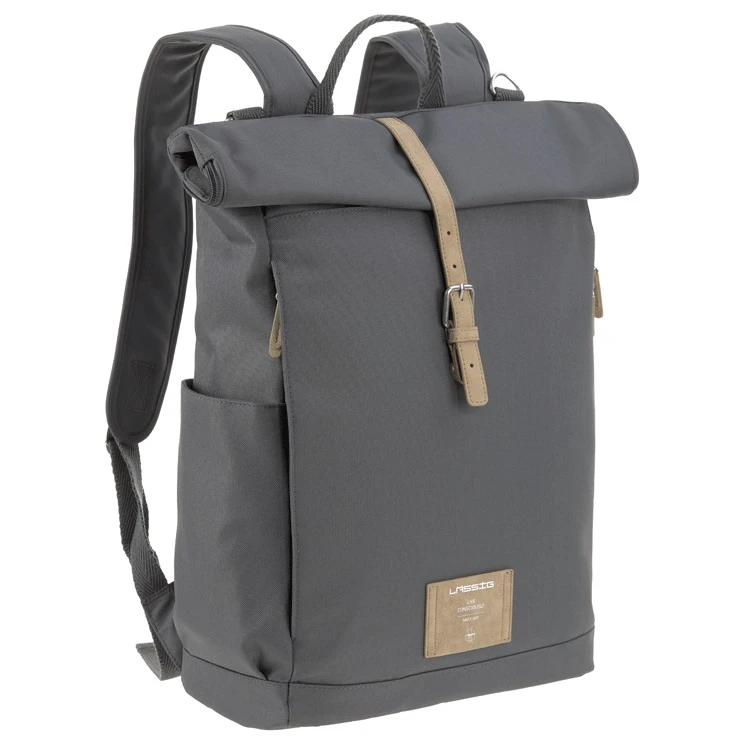 Sac à Dos à Langer Rolltop Anthracite LASSIG 3 Sac à Dos à Langer Rolltop Anthracite LASSIG