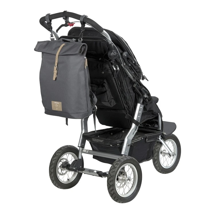 Sac à Dos à Langer Rolltop Anthracite LASSIG 8 Sac à Dos à Langer Rolltop Anthracite LASSIG – Image 6