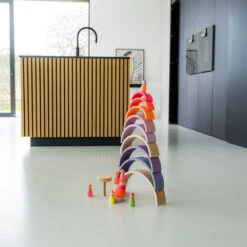 Arc En Ciel De Construction Néon Pink - 10 Pièces GRIMM'S -Bébés Produits Magasin GRIMMSNEON15040 S7