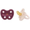 Lot De 2 Tétines Physiologiques Powder Pink Et Rosewood 3-36 Mois HEVEA -Bébés Produits Magasin HEVEA 250791 V1